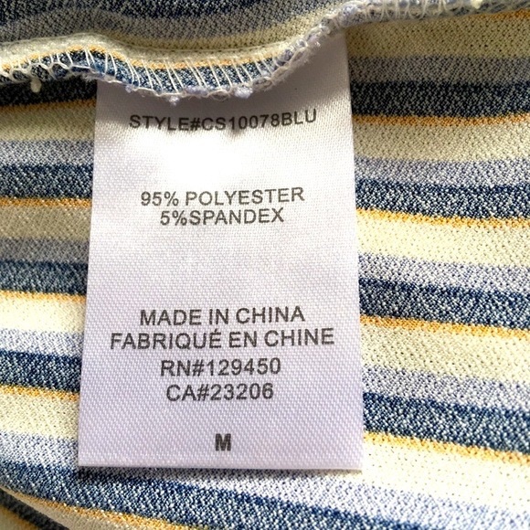 Chic Striped Sleeve Blouse – Stylish & Elegant by Como Blu - Picture 6 of 7